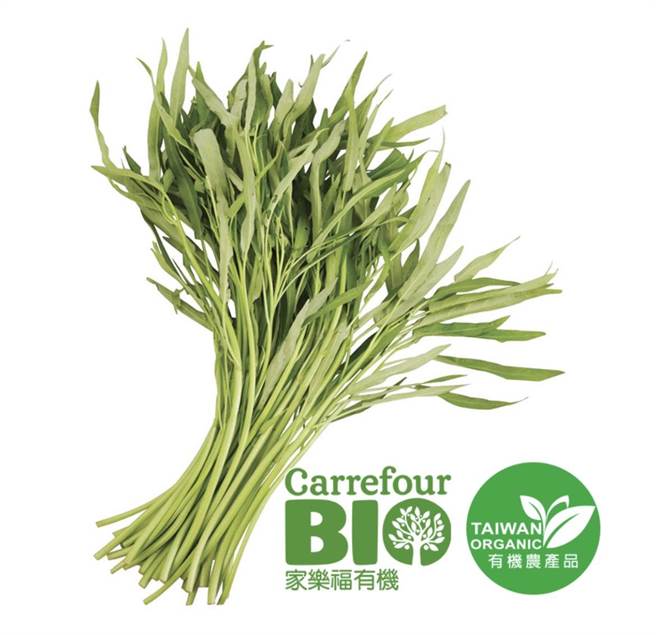 颱風天菜價波動，量販目前蔬菜售價仍維持平穩，以葉菜來看，每包售價在33元至49元之間不等，根莖類、菇類較不受影響。（家樂福提供）