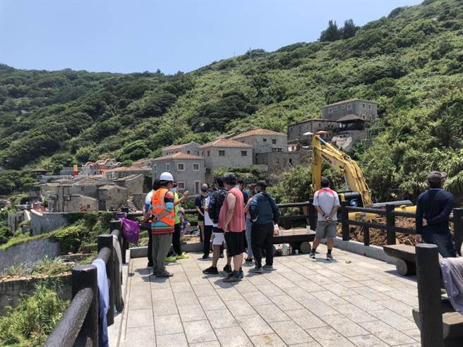 北竿芹壁聚落灾情严重。（连江县政府提供）