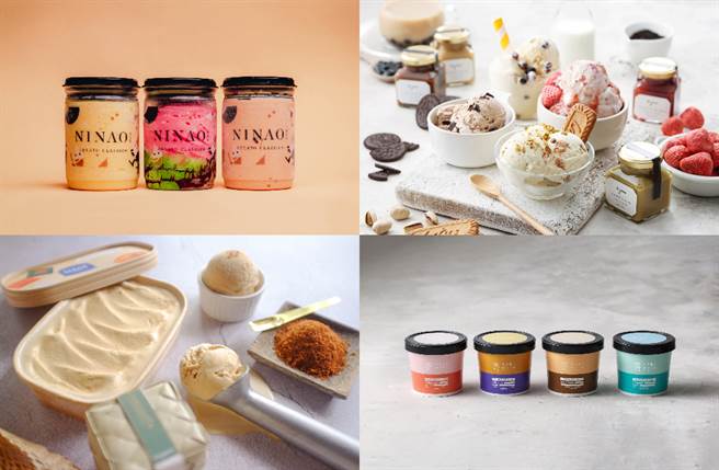 嵜本SAKImoto Bakery、蜷尾家、SUGARbISTRO纷纷推出创意冰品，让大家暑假在家也能享受沁凉消暑的幸福感。（图／品牌提供）