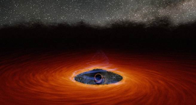 我们验证了爱因斯坦的相对论！人类首次看到黑洞背后的光！（图／NASA）