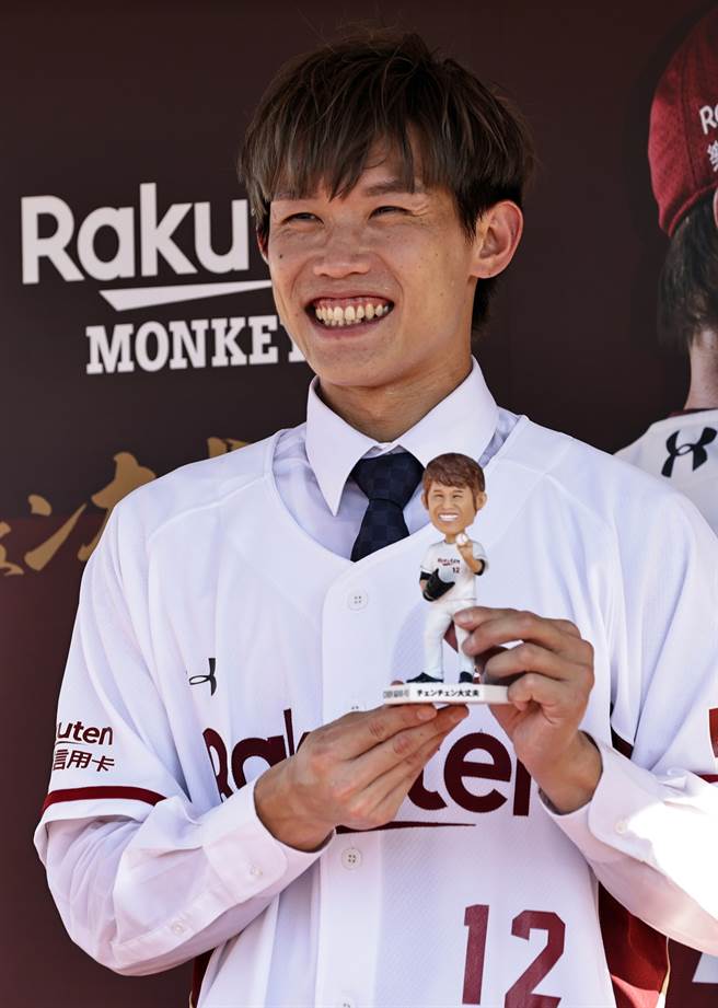 乐天桃猿陈冠宇。（乐天桃猿提供）