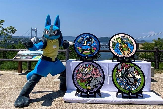 结合冈山县特色的宝可梦人孔盖7月起登场。　图：©2021 Pokémon. ©1995-2021 Nintendo/Creatures Inc./GAME FREAK inc.／来源