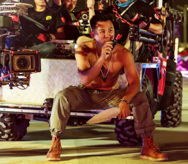 武打男星释彦能，是少林寺第32代弟子。(图/ 摘自微博)