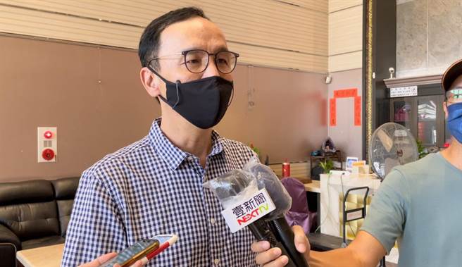 针对国民党主席江启臣抛「宪法九二」，前新北市长朱立伦酸：不要创造新名词。（柯宗纬翻摄）