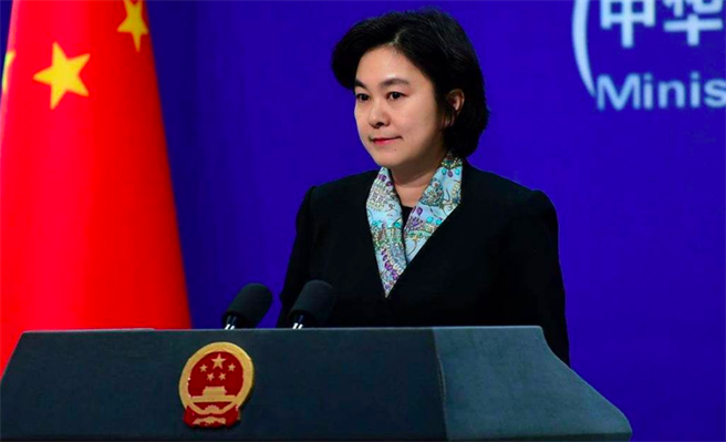 大陸外交部發言人華春瑩。（新華社）