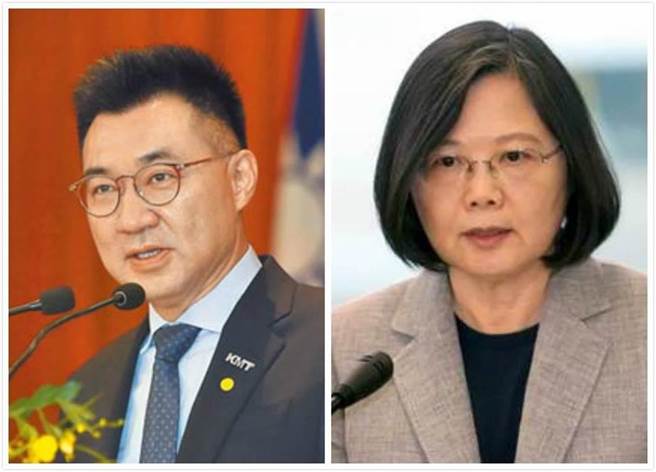 國民黨黨主席江啟臣(左)、總統蔡英文(右)。(圖/本報資料照)