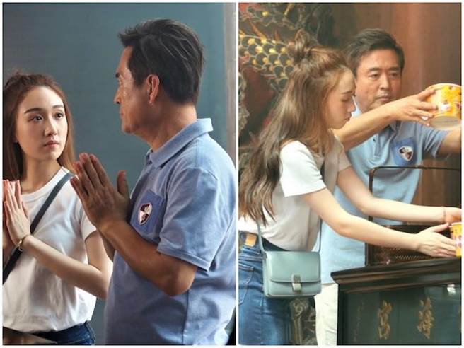 检场和女儿王敏淳第4度同框拍摄广告。艾迪升传播提供