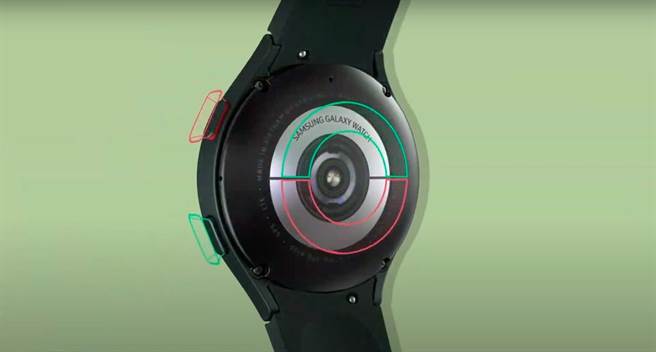 三星全新的Galaxy Watch4 Classic及Galaxy Watch4智慧手表，带来了全新的3-in-1感应器 Samsung BioActive Sensor，提供光学心率感应器PPG、ECG心电图，以及全新的BIA生物电阻感应器。（翻摄直播画面）