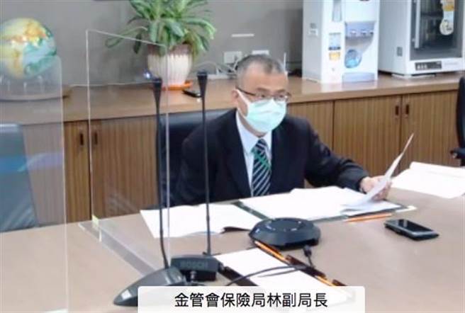 保险局副局长林志宪。（图／视讯记者会画面）
