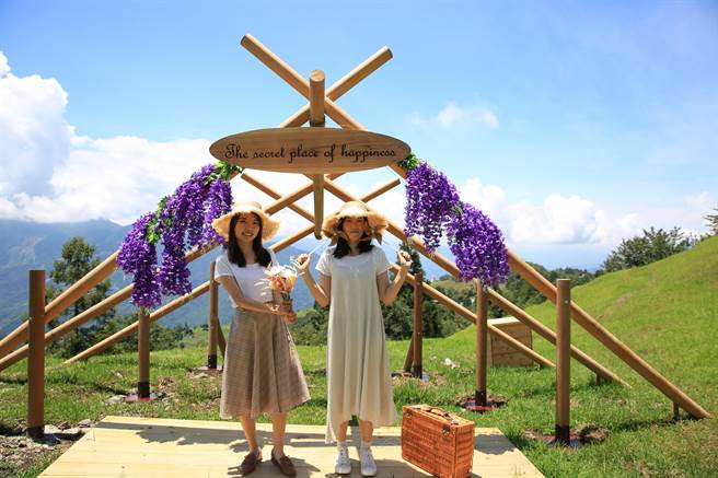 今天是七夕情人節，南投縣清境農場公開全新規畫的幸福祕境園區。（清境農場提供／盧金足南投傳真）