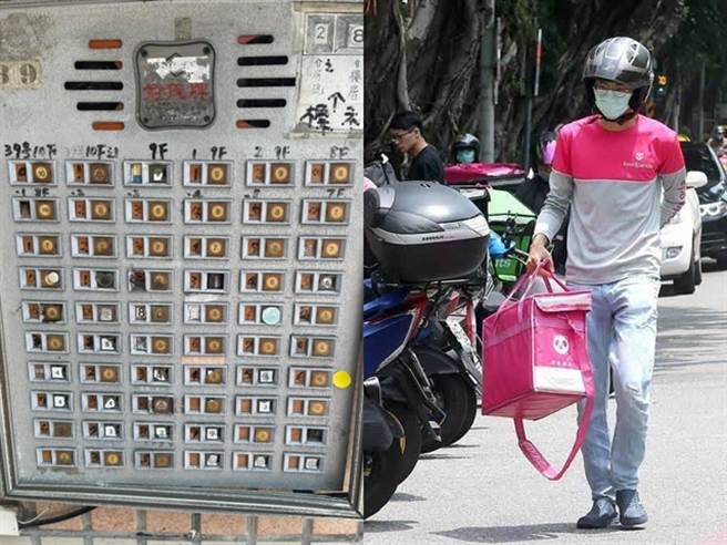 1名外送员日前要送餐到1处大楼，却发现该旧式大楼的门铃相当破旧，甚至高达60个按键，每个按键都泛黄、字体模糊，让他找了相当久。（翻摄自脸书社团「外送员的奇闻怪事」、资料照）