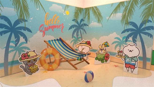 「反应过激的猫五周年期间限定店」现场推出多款过激猫5周年限定好物。（新娱乐动漫特区提供）