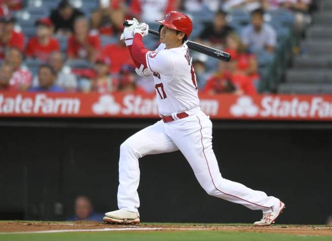 大谷翔平击出本季第39支全垒打。（美联社）