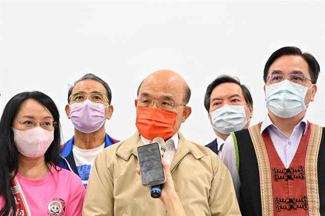 AIT处长孙晓雅拜会行政院长苏贞昌　苏贞昌：我俩相谈甚欢（行政院提供／戴上容新北传真）