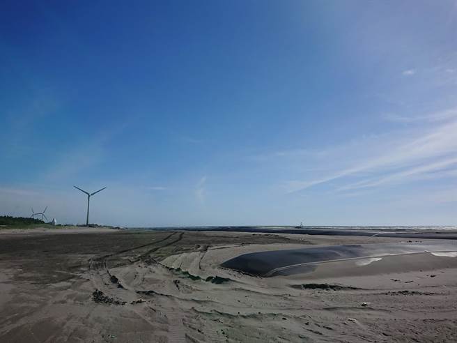 水利局沙肠袋工程完工。（观旅局提供／陈淑娥台中传真）