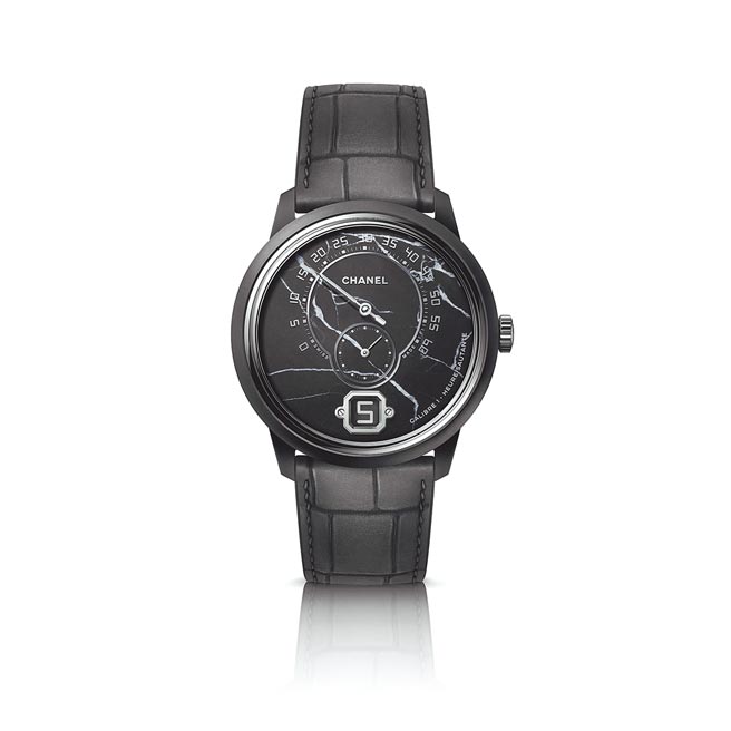 香奈儿Monsieur de CHANEL大理石腕表限量55只，113万元。（CHANEL提供）