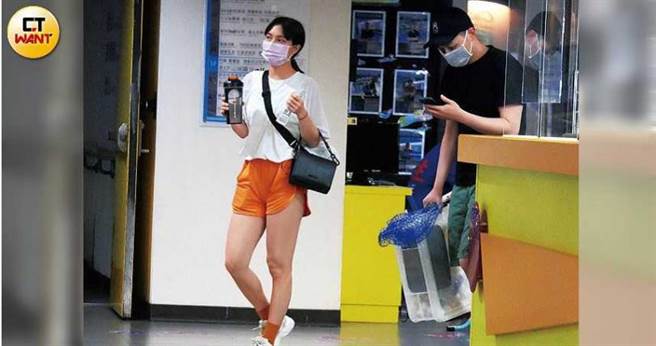 两人虽保持距离，杰夫仍贴心地拿着所有器材，没让小猪费力提着。（图／本刊摄影组）