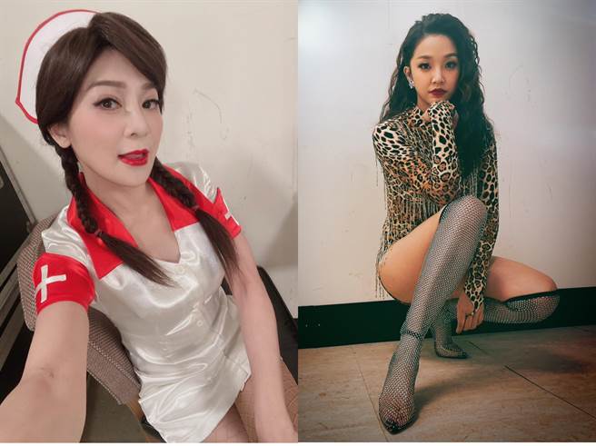 王彩桦化身小护士，赖慧如豹纹装上身。（民视提供）
