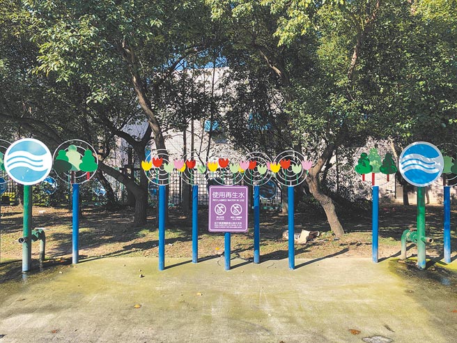 台北市环保局与卫工处合作，加严污水厂氨氮标准维护水域生态环境。图为内湖污水处理厂再生水取水口。（台北市政府提供／张立勋台北传真）