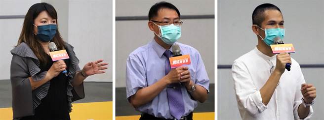 2021 TY Star網紅培訓營主辦方致詞，左起太陽星網路科技公司副總經理李雯菁、台灣新媒體發展協會理事長陳義文、達摩媒體公司執行長林合政。(圖/太陽星網路科技公司提供)