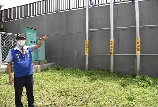 埔里福兴温泉开发案，规模底定，让南投县长林明溱很开心。（南投县政府提供／廖志晃南投传真）