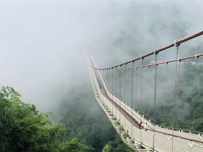 考量近期颱风、豪雨不断，加上地震频繁，交通部观光局阿里山国家风景区管理处自今18日起至9月1日封闭太平云梯，休园期间进行全面安全检测。（阿里山国家风景区管理处提供∕吕妍庭嘉义传真）