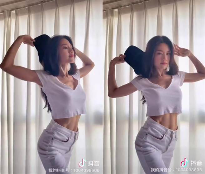 36岁的周秀娜身材仍维持得非常好。(图/ 摘自周秀娜抖音)