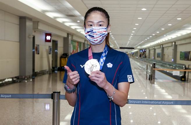 文姿云在東奧空手道55公斤級勇奪銅牌。（圖／陳麒全攝）