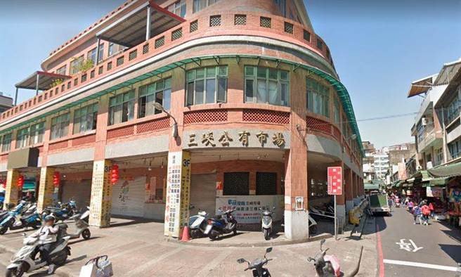 新北市衛生局公布確診者足跡，去過三峽市場。（摘自Google Maps）