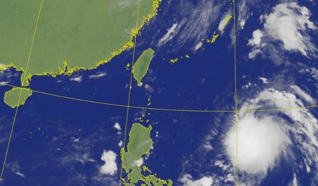 奥麦斯卷土重来？吴德荣：就算发展轻颱，通过台湾机率低。（摘自气象局）