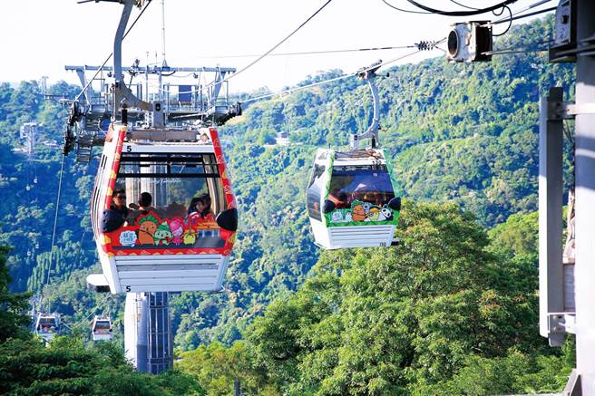 猫空缆车将换缆。（北市府提供）