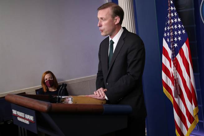白宮國家安全顧問蘇利文（Jake Sullivan）。(圖/路透社)