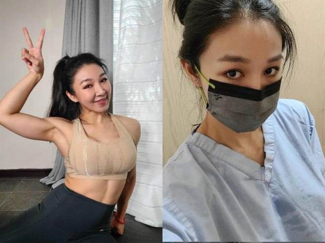 筋肉妈妈日前接种完AZ后，身体出现不适，检查后发现她有静脉栓塞的状况。(图翻摄自/筋肉妈妈IG)