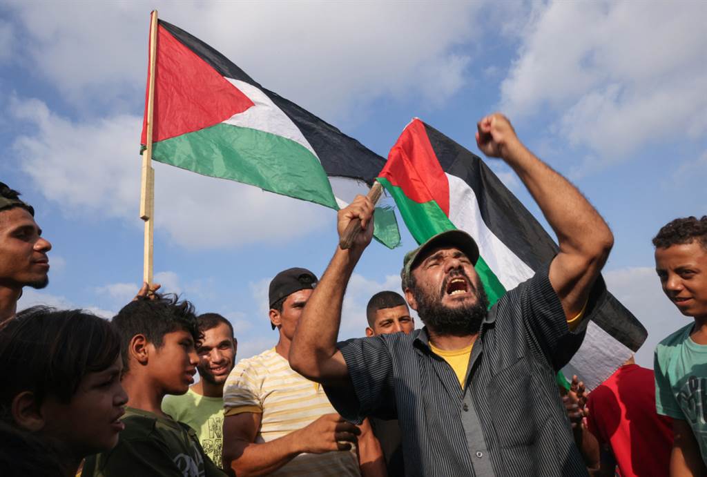 加萨巴勒斯坦人不满以色列的物资封锁过于严格。(图/路透社)(photo:ChinaTimes)
