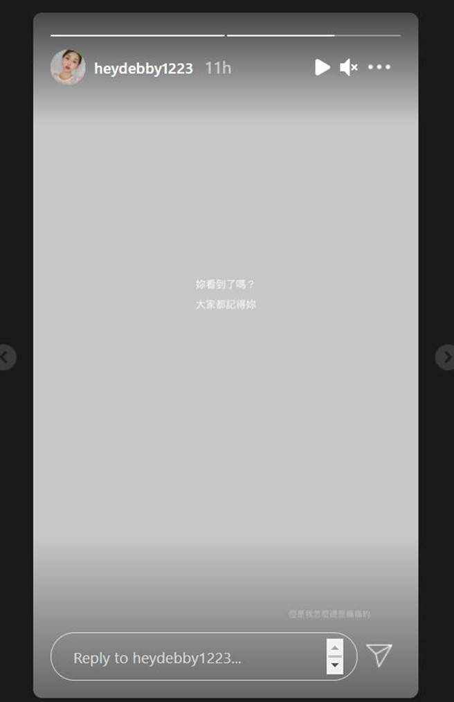 莊凌芸姊姊IG限時動態全文。（圖／取材自Instagram）