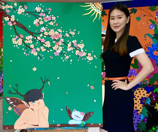 米凯莉透过作品鼓励大家等待新生命的到来。（米凯莉提供）