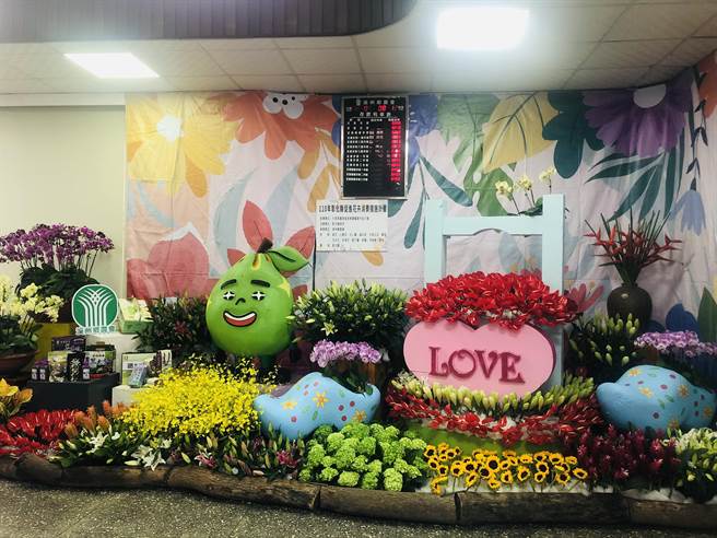 溪州鄉農會花藝布置。（彰化縣政府提供／吳敏菁彰化傳真）