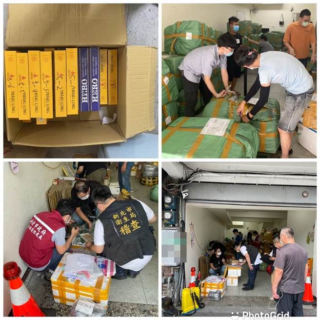 新北市查缉走私越南肉品，检出非洲猪瘟，目前已组成专案小组追查流向。（新北市警察局提供）