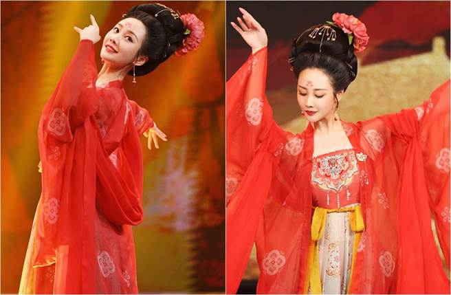 李纯再披古装，被讚是最美杨贵妃。(取材自李纯微博、听说很好吃微博)