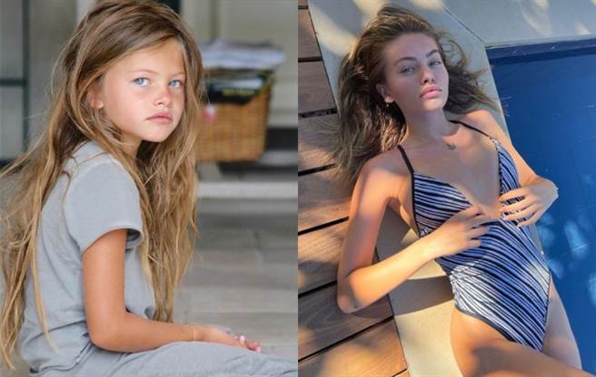 法国名模布兰朵从小美到大。（图／IG@ thylaneblondeau）