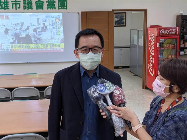 民进党高雄巿议员陈致中。（曹明正摄）