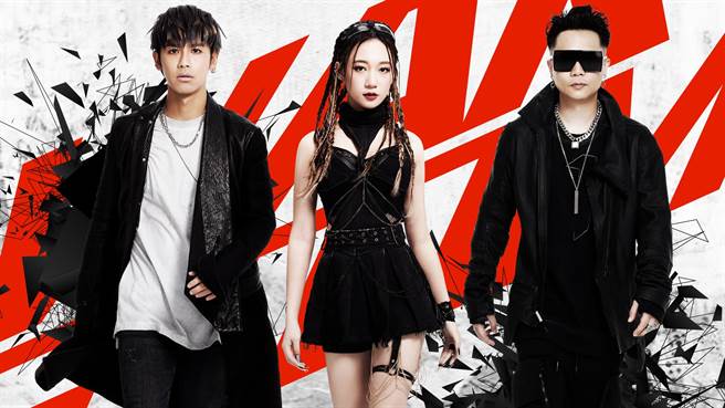 鼓鼓、吴卓源、萧秉治为代言电玩打造〈战神风暴〉同名单曲。（相信音乐提供）