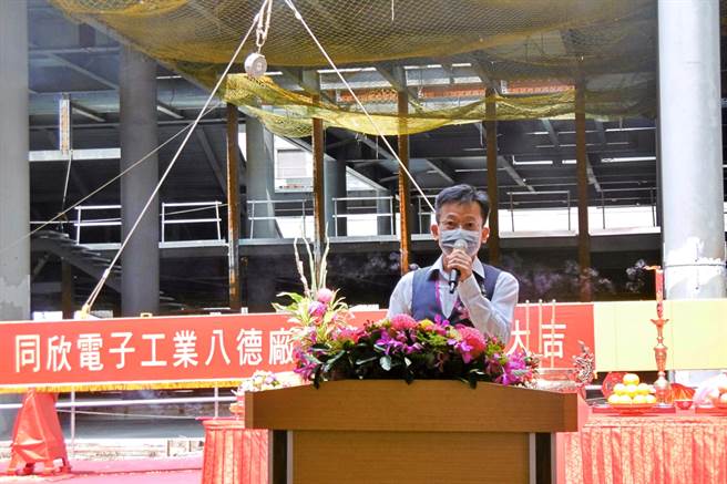 CMOS影像感测器（CIS）封测厂同欣电副董事长赖锡湖。（记者林资杰摄）