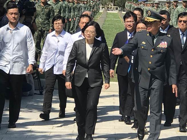 总统蔡英文2019赴金门出席823炮战纪念活动。（中时资料照）