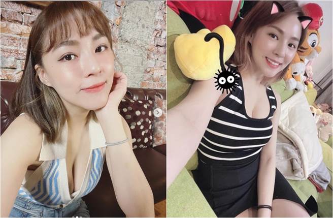 熊熊擁有甜美臉蛋與火辣身材，被封為「美胸女神」。(取材自熊熊IG)

