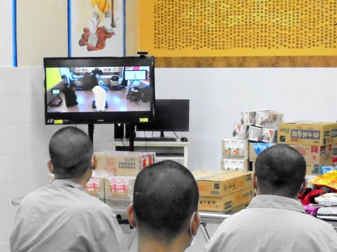 苗栗看守所日前举行线上中元普渡法会。（苗栗看守所提供／谢明俊苗栗传真）