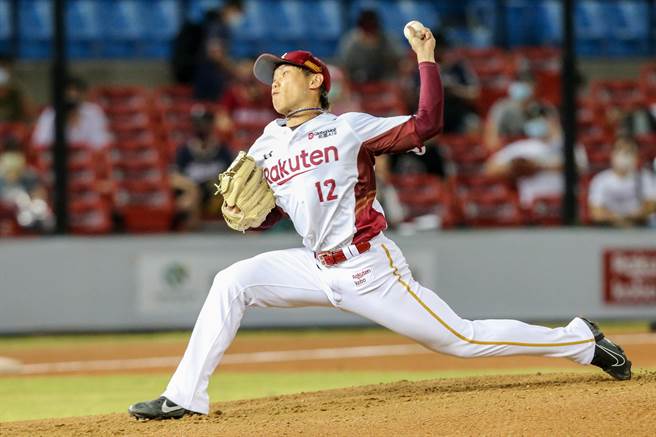 陈冠宇对统一狮先发5.1局失1分，无关胜败。（陈麒全摄）