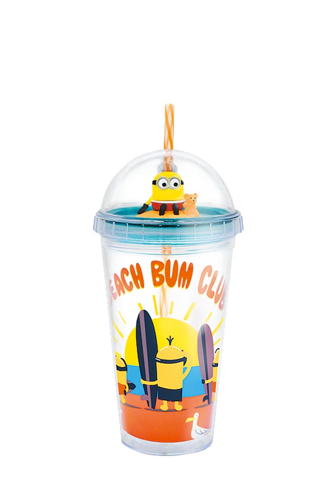 全家集點小小兵系列─公仔杯衝浪款，800點＋299元。（全家提供）