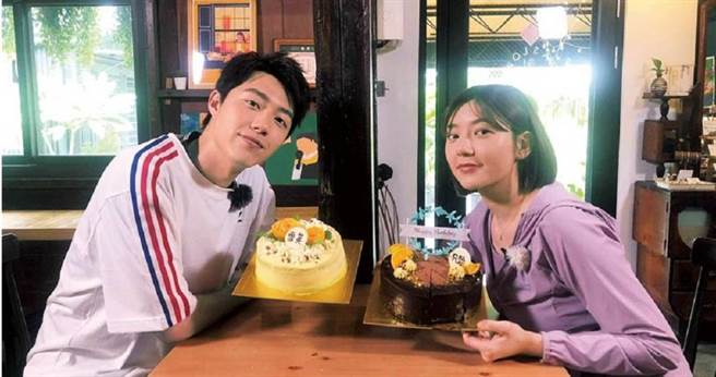 郭雪芙和蔡凡熙曾在《我们练爱吧》谈姊弟恋，节目上不断斗嘴互动热络。（图／东森提供）