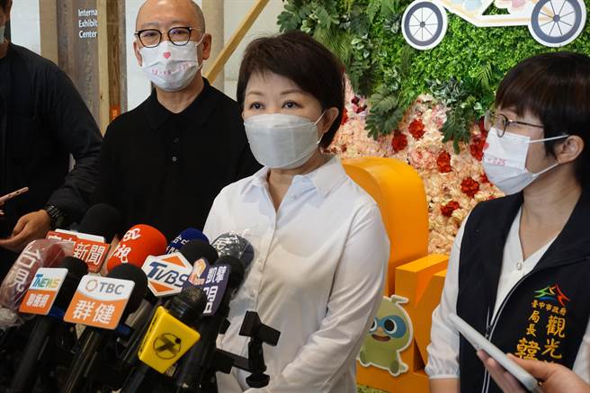 台中市長盧秀燕非常期待台中米其林指南揭曉。（王文吉攝）